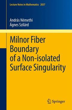 Couverture de l’ouvrage Milnor Fiber Boundary of a Non-isolated Surface Singularity
