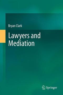 Couverture de l’ouvrage Lawyers and Mediation