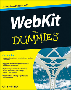 Couverture de l’ouvrage Webkit for dummies®, (paperback)