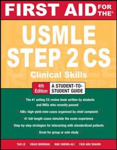 Cover of the book First aid for the USMLE step 2 CS