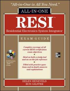 Couverture de l’ouvrage Resi residential electronics system integrator all-in-one exam guide (series: all-in-one)