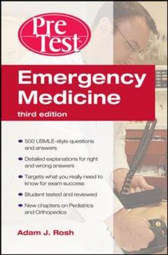Couverture de l’ouvrage Emergency medicine pretest self-assessment and review