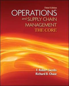 Couverture de l’ouvrage Operations and supply chain management
