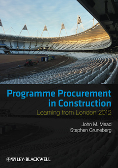 Couverture de l’ouvrage Programme Procurement in Construction