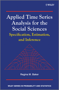Couverture de l’ouvrage Applied Time Series Analysis for the Social Sciences