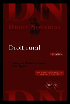 Couverture de l’ouvrage Droit rural - 2e édition mise à jour