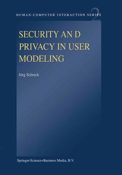 Cover of the book Security and Privacy in User Modeling