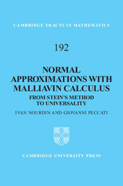 Couverture de l’ouvrage Normal Approximations with Malliavin Calculus