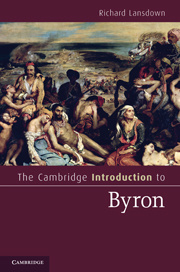 Couverture de l’ouvrage The Cambridge Introduction to Byron