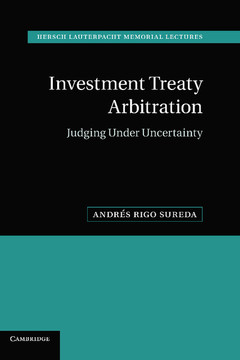 Couverture de l’ouvrage Investment Treaty Arbitration