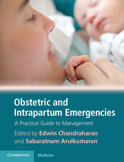 Couverture de l’ouvrage Obstetric and Intrapartum Emergencies