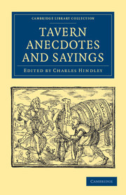 Cover of the book Tavern Anecdotes and Sayings