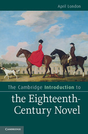 Couverture de l’ouvrage The Cambridge Introduction to the Eighteenth-Century Novel