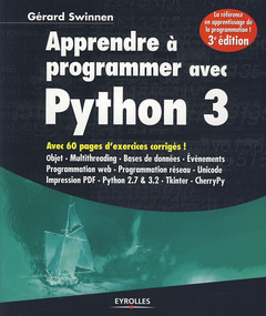 Couverture de l’ouvrage Apprendre à programmer avec Python 3