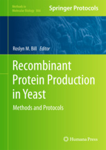 Cover of the book Recombinant protein production in yeast: methods and protocols (hardback) (series: methods in molecular biology)