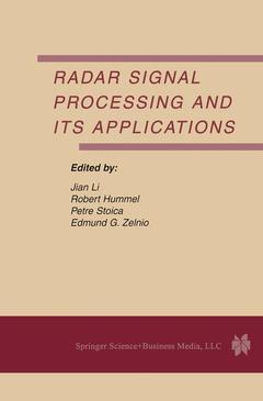 Couverture de l’ouvrage Radar Signal Processing and Its Applications