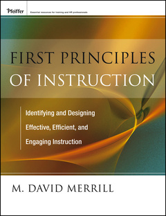 Couverture de l’ouvrage First principles of instruction (hardback)