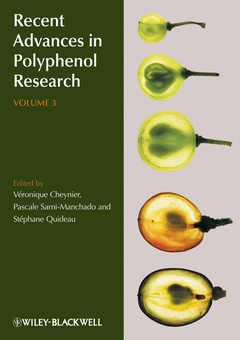 Couverture de l’ouvrage Recent Advances in Polyphenol Research, Volume 3