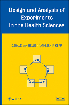 Couverture de l’ouvrage Design and Analysis of Experiments in the Health Sciences