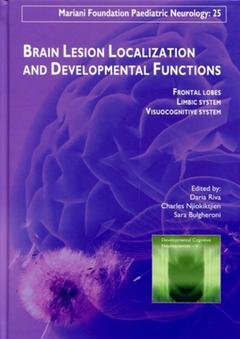 Couverture de l’ouvrage Brain lesion localization and developmental functions