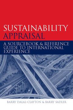 Couverture de l’ouvrage Sustainability Appraisal