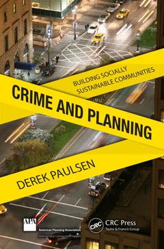 Couverture de l’ouvrage Crime and Planning