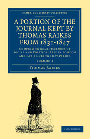 Cover of the book A Portion of the Journal Kept by Thomas Raikes, Esq., from 1831–1847
