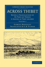 Couverture de l’ouvrage Across Thibet