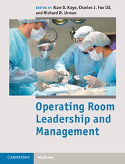 Couverture de l’ouvrage Operating Room Leadership and Management