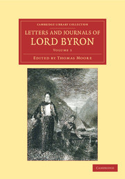 Couverture de l’ouvrage Letters and Journals of Lord Byron