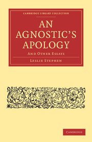 Couverture de l’ouvrage An Agnostic's Apology