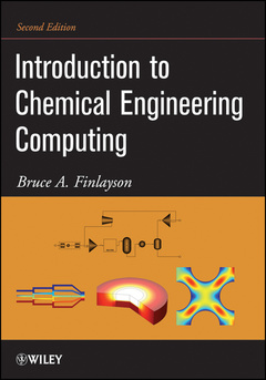 Couverture de l’ouvrage Introduction to chemical engineering computing