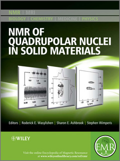 Couverture de l’ouvrage NMR of Quadrupolar Nuclei in Solid Materials