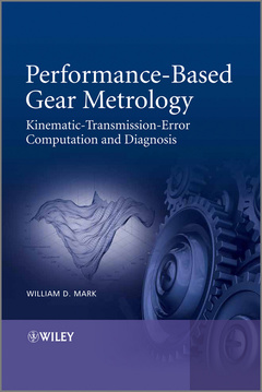 Couverture de l’ouvrage Performance-Based Gear Metrology