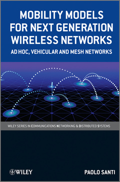 Couverture de l’ouvrage Mobility Models for Next Generation Wireless Networks
