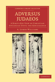 Couverture de l’ouvrage Adversus Judaeos