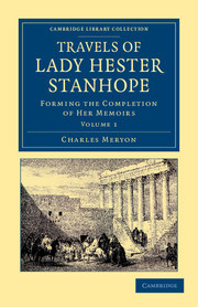 Couverture de l’ouvrage Travels of Lady Hester Stanhope