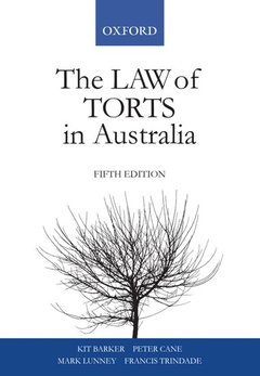 Couverture de l’ouvrage The law of torts in australia 