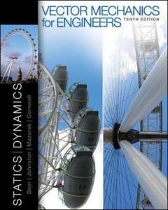 Couverture de l’ouvrage Vector mechanics for engineers