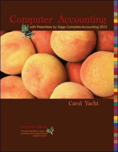 Couverture de l’ouvrage Computer accounting with peachtree complete by sage complete accounting 2012 cd