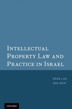 Couverture de l’ouvrage Intellectual Property Law and Practice in Israel