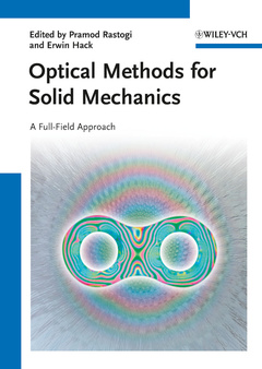 Couverture de l’ouvrage Optical Methods for Solid Mechanics