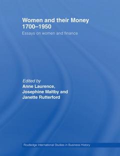 Couverture de l’ouvrage Women and Their Money 1700-1950
