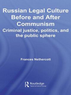 Couverture de l’ouvrage Russian Legal Culture Before and After Communism