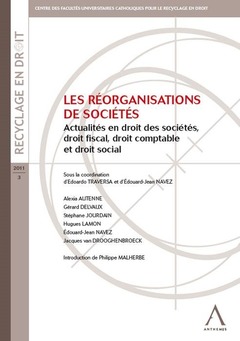 Couverture de l’ouvrage LES RÉORGANISATIONS DE SOCIÉTÉS