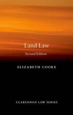 Couverture de l’ouvrage Land law (series: clarendon law series)