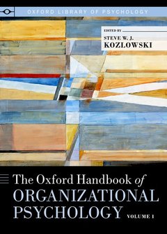 Couverture de l’ouvrage The Oxford Handbook of Organizational Psychology, Volume 1