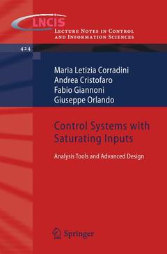 Couverture de l’ouvrage Control Systems with Saturating Inputs