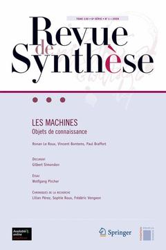 Cover of the book Les machines : objets de connaissance