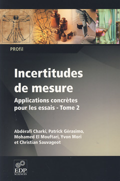 Cover of the book Incertitudes de mesure